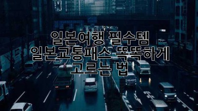 일본여행 필수템! 🚄 일본교통패스 똑똑하게 고르는 법