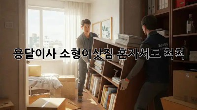 용달이사 소형이삿짐, 혼자서도 척척!