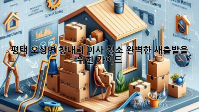 평택 오성면 창내리 이사 청소: 완벽한 새출발을 위한 가이드